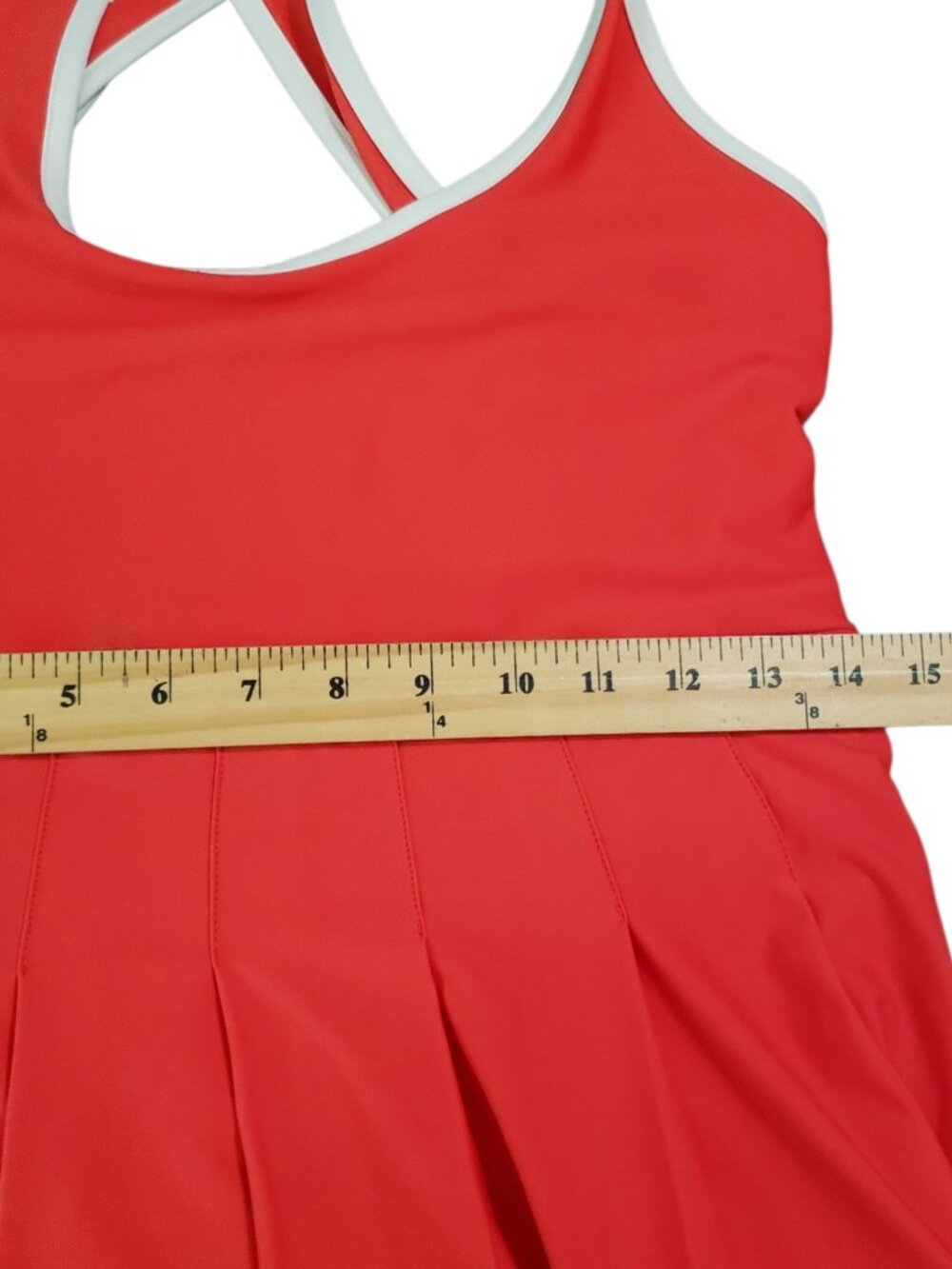 Prince Womens Tennis Dress W/White Trim Racerback Style Pleated Skirt Medium - Picture 6 of 13